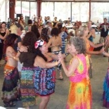 dancing during the merengue workshop